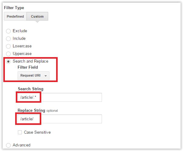 Search and Replace Field